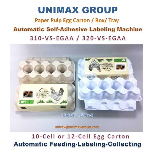 310 & 320-VS-EGAA Paper Egg Carton Self-Adhesive Labeling Machine