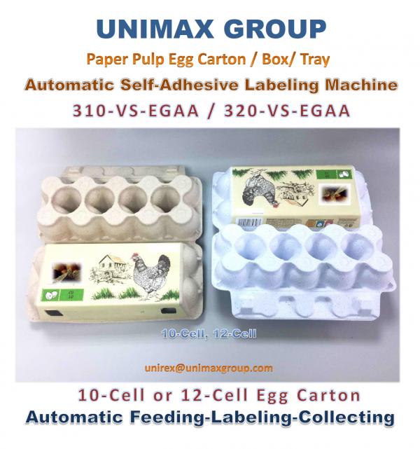 310 & 320-VS-EGAA Paper Egg Carton Self-Adhesive Labeling Machine
