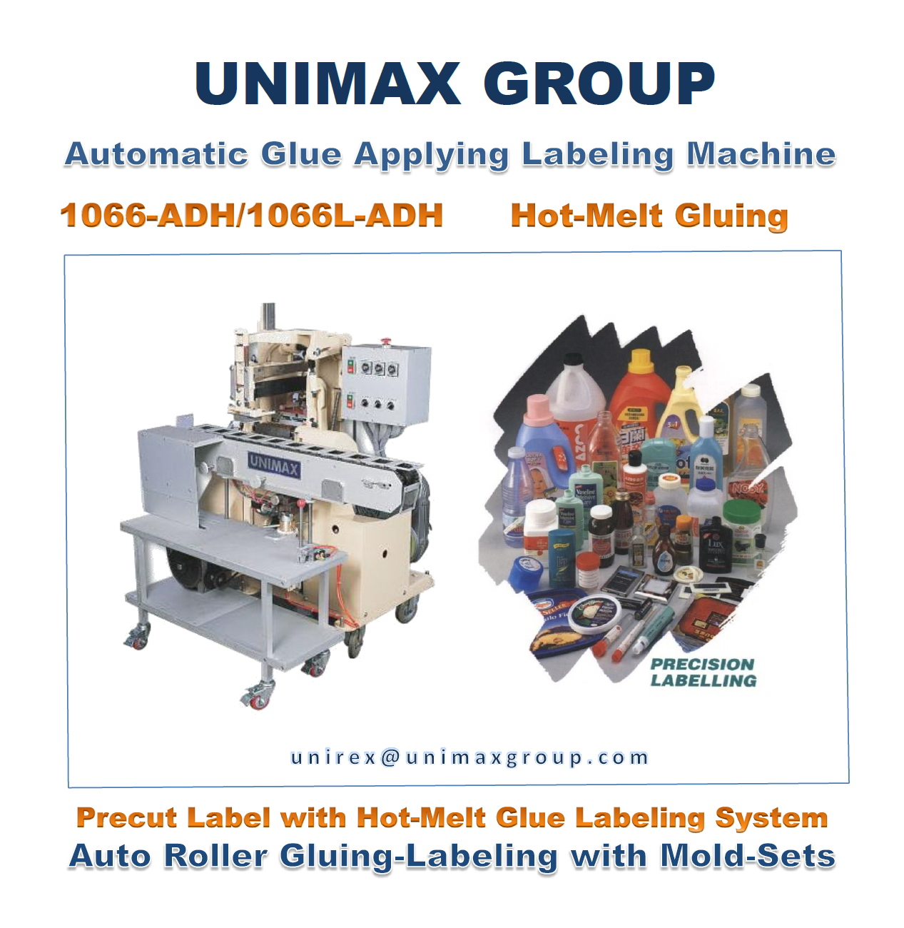 66/66L-ADH Auto-Feeding Hot-Melt Glue Labeling Machine