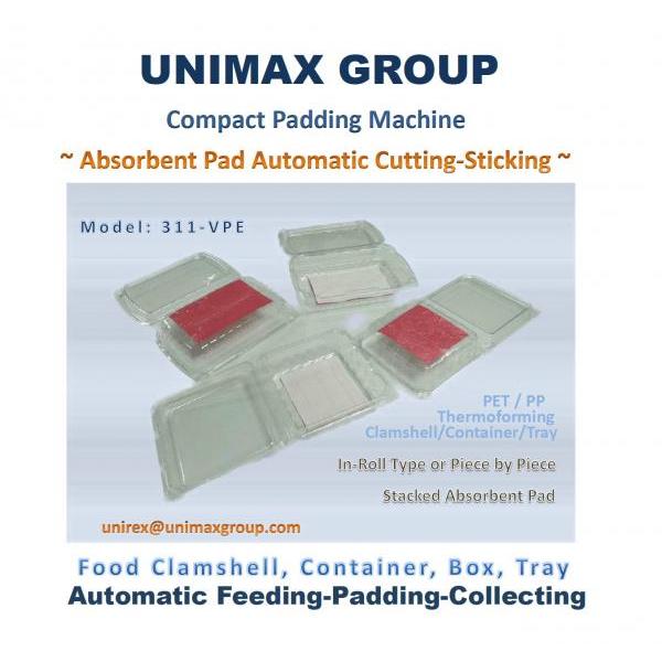 Compact Automatic 311-VPE Absorbent Pad Sticking Machine