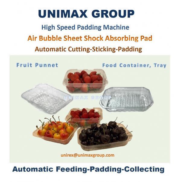 Thermoforming Punnet/Tray Air Bubble Pad High Speed Padding/Sticking Machine 840-VP Series