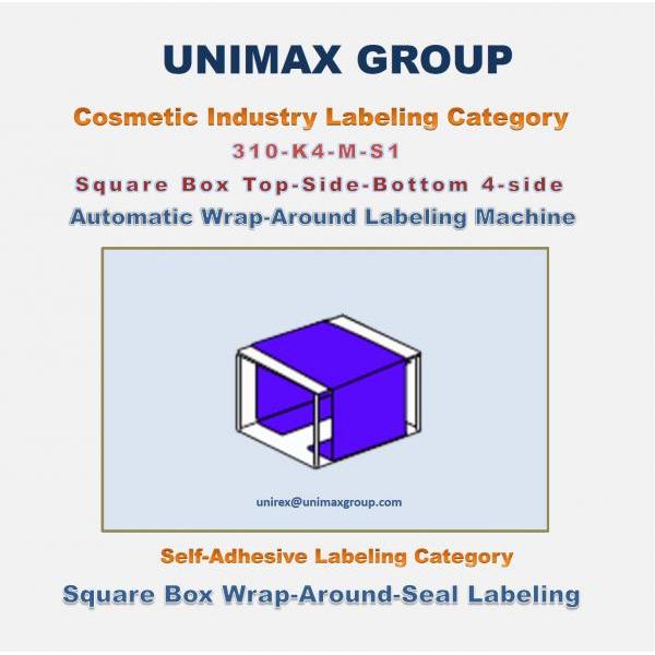 310-K4-S1 Square Box 4-Side Wrap-Around Labeling Machine