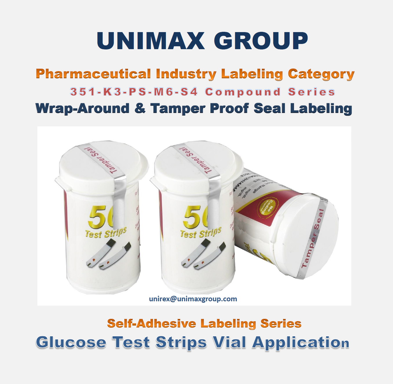 351-K3-PS-M6-S4 Glucose Test Strips Vial Compound Type Labeling Machine