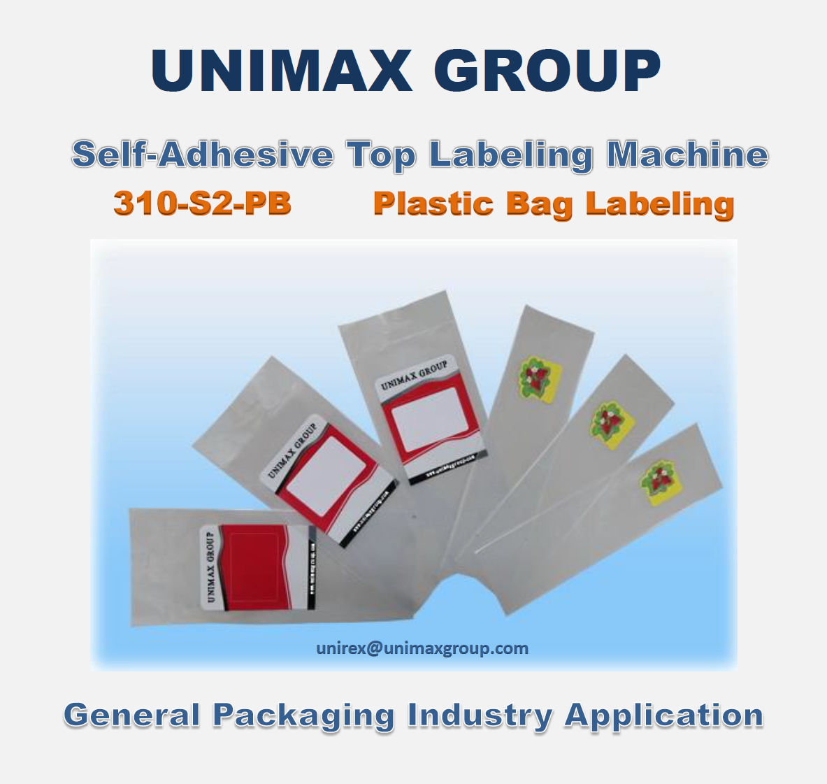 310-S2-PB Automatic Plastic Bags Labeling Machine