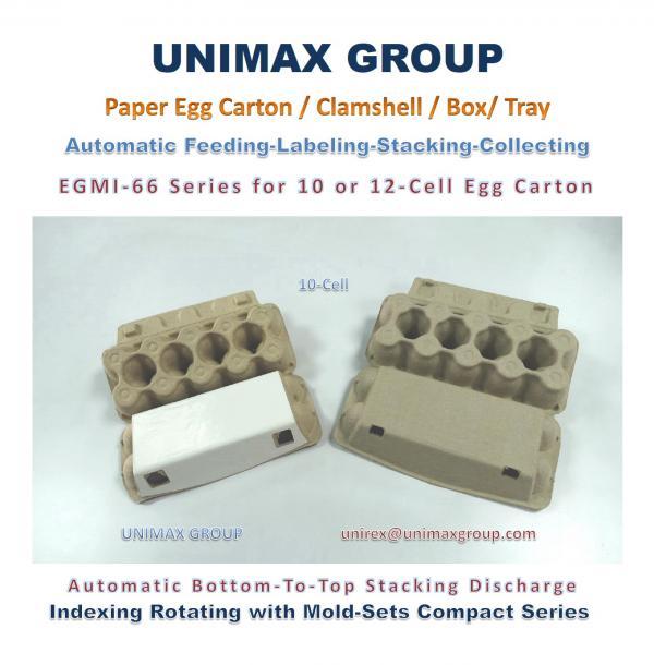 EGMI-66 Paper Pulp Egg Carton/Box/Tray Labeling Machine (Compact Type)