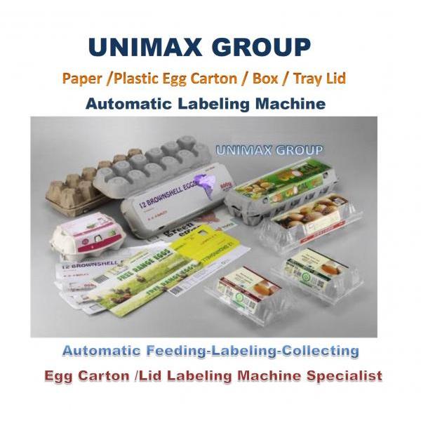 Automatic Egg Carton/Box/Tray Lid Labeling Machine Series