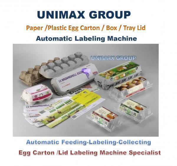 Automatic Egg Carton/Box/Tray Lid Labeling Machine Series