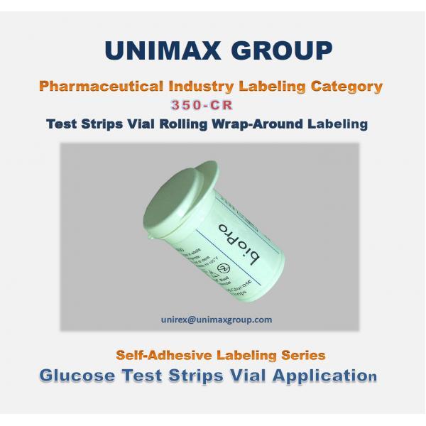 350-CR Rolling Wrap-Around Labeling Machine for Pharmaceutical Vial with Peaked Cap