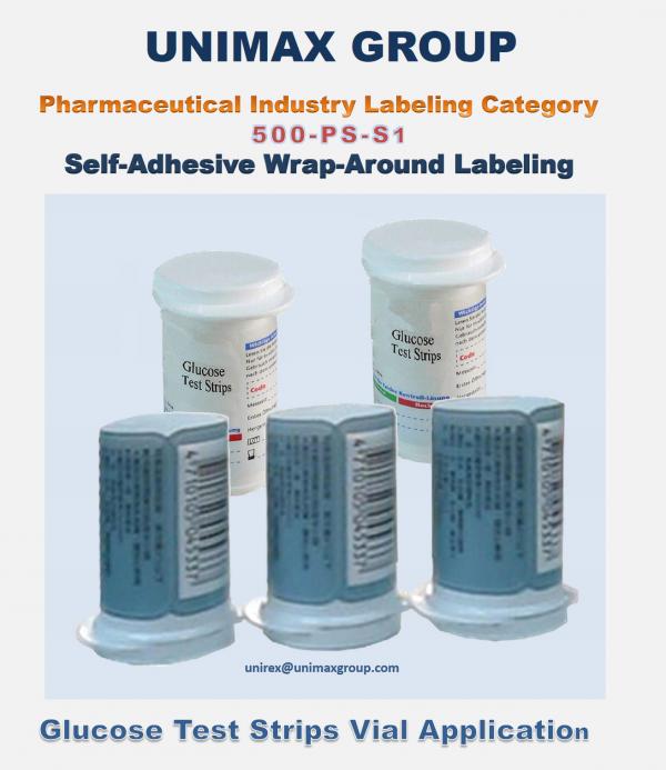 500-PS-S1 Glucose Test Strips Vial Wrap-Around Labeling Machine