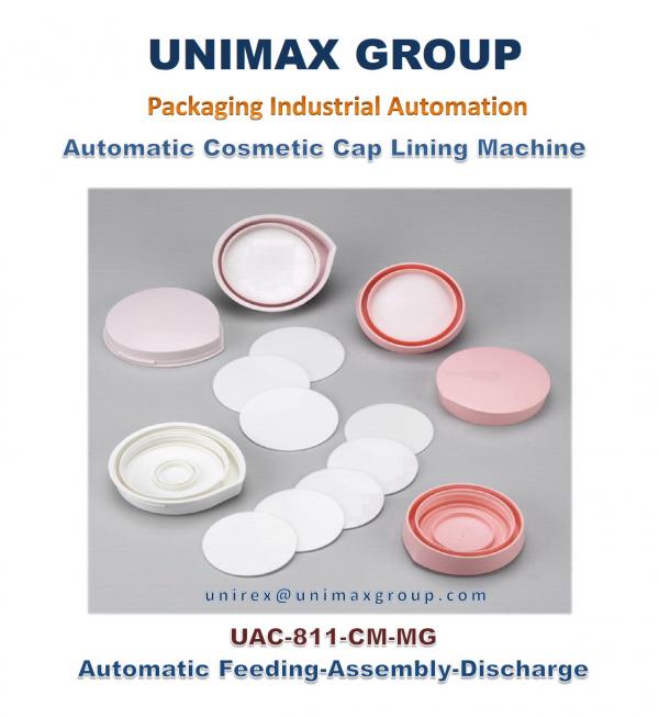 UAC-811CM-MG Automatic Lining Machine for Cosmetic Cap with EPE Liner