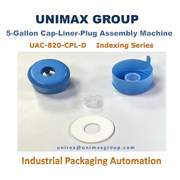 UAC-820-CPL-D 5-Gallon Cap-Liner-Plug Automatic Assembly Machine