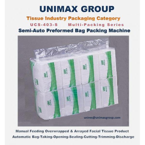 UCS-403S Semi-Automatic Tissue Paper Multi-Packing Machine
