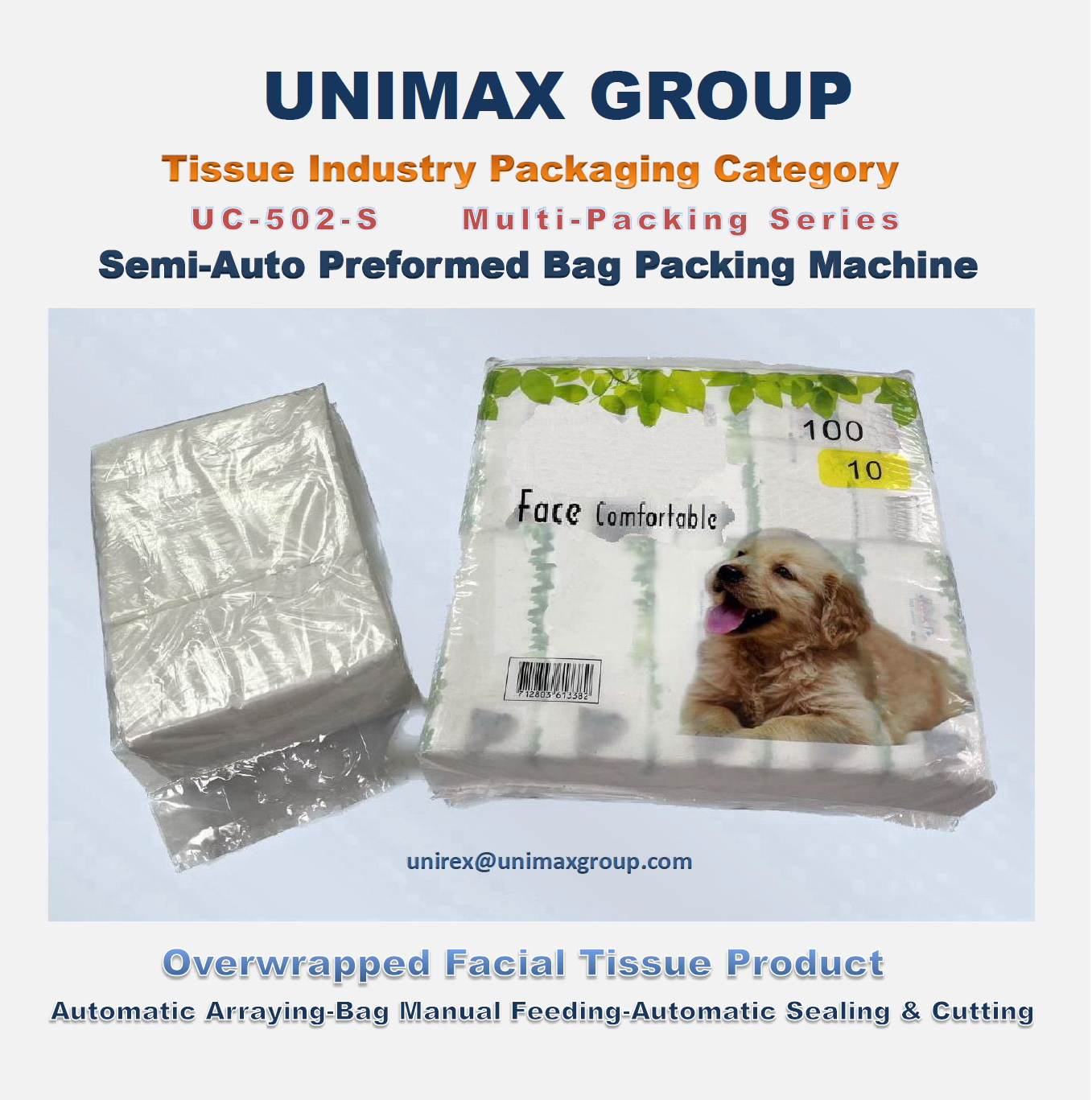 UCS-502S Semi-Automatic Preformed Bag Multi-Packing Machine