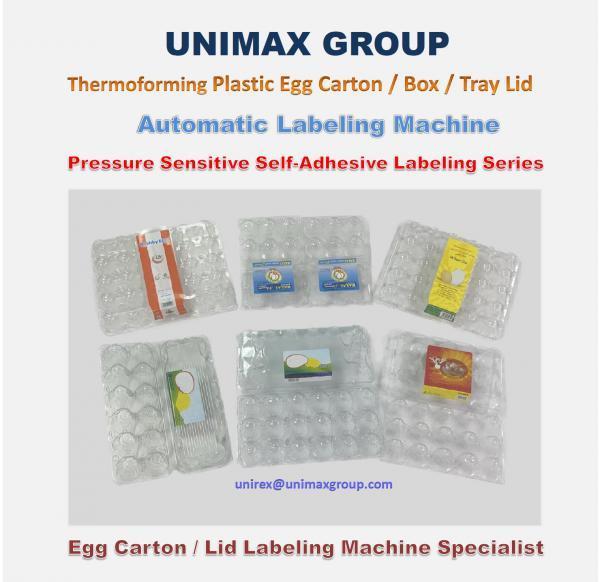 Plastic/PET Thermoforming Egg Carton/Box/Tray Lid Labeling Machine Series