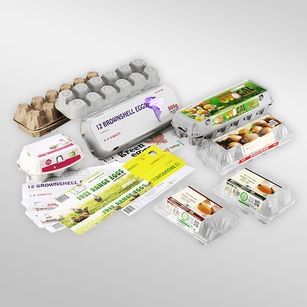 Paper / Plastic Egg Box Labeling Machine